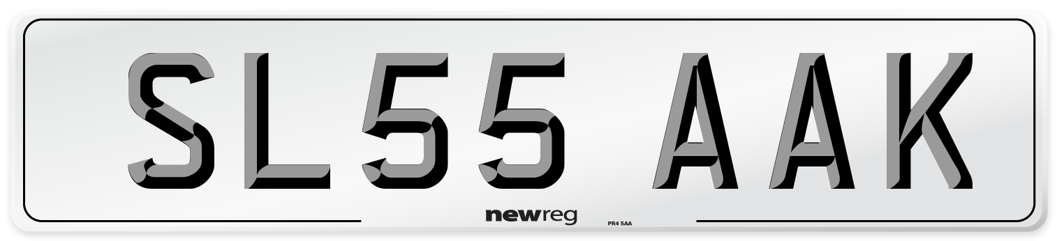 SL55 AAK Number Plate from New Reg